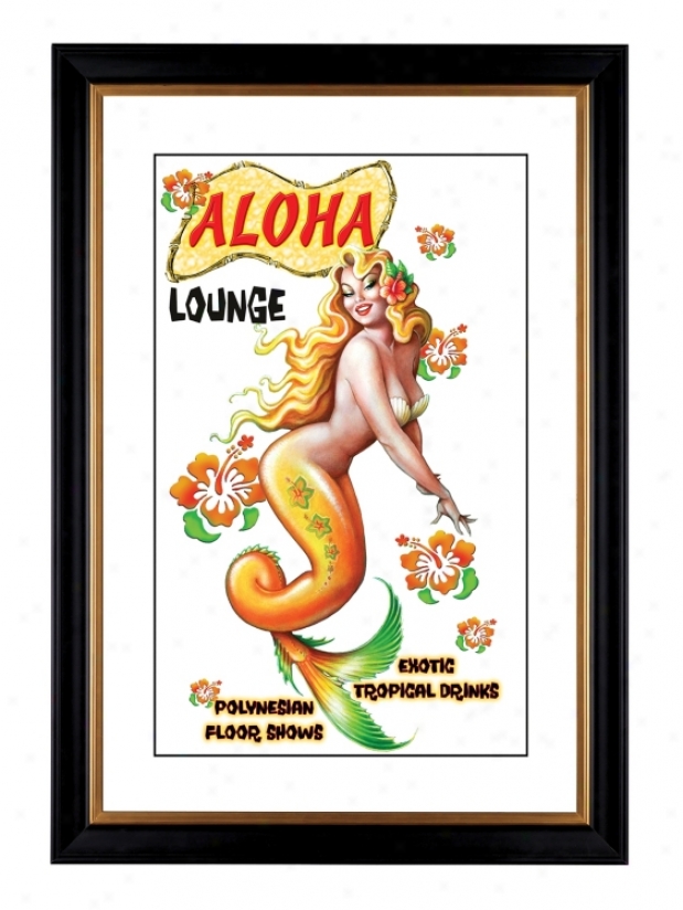 Aloha Mermaid Giclee 41 3/8" Capital Wall Art (33822-80384)