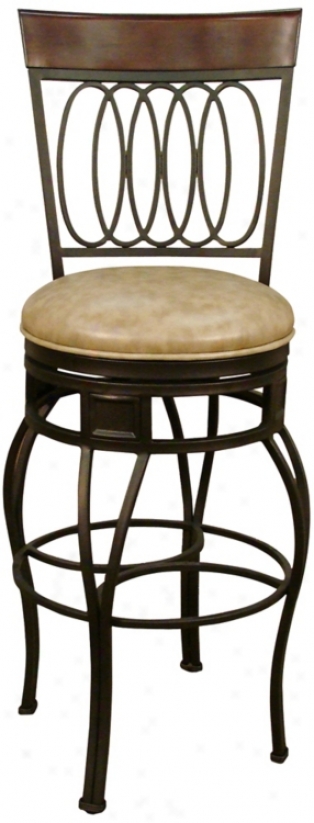 American Heritage Capri Pepper 24&qot; High Counter Stool (u5047)