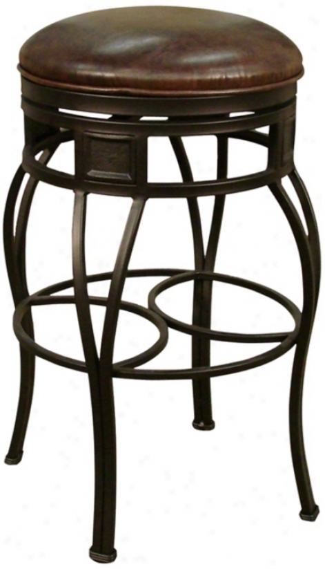 American Heritage Capri Pepper 34" Tall Backless Bar Stool (u5058)