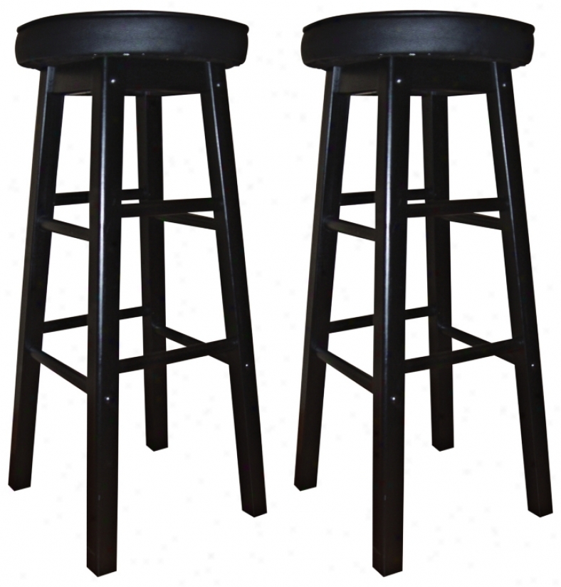 American Heritage Delta 30" High Set Of 2 Bar Stools (n0864)