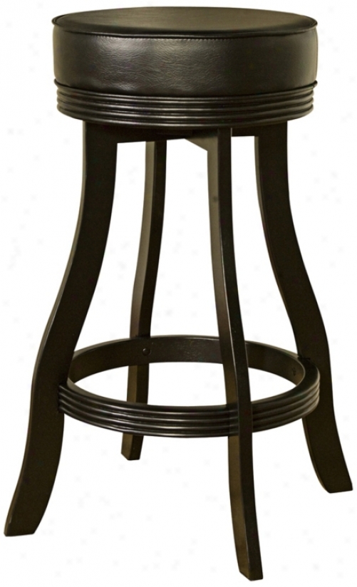 American Heirtage Designer Black 30" High Swivel Bar Stool (t4762)