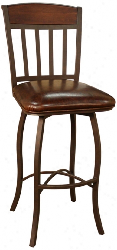 American Heritage Lancaster 24" High Swivel Counter Stool (85134)