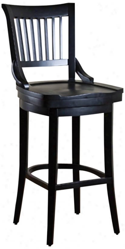 American Heritage Liberty Black 24" High Counter Stool (n0937)