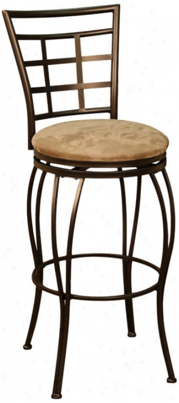 American Heritage Licata Topaz 24" High Swivel Counter Stool (u5147)