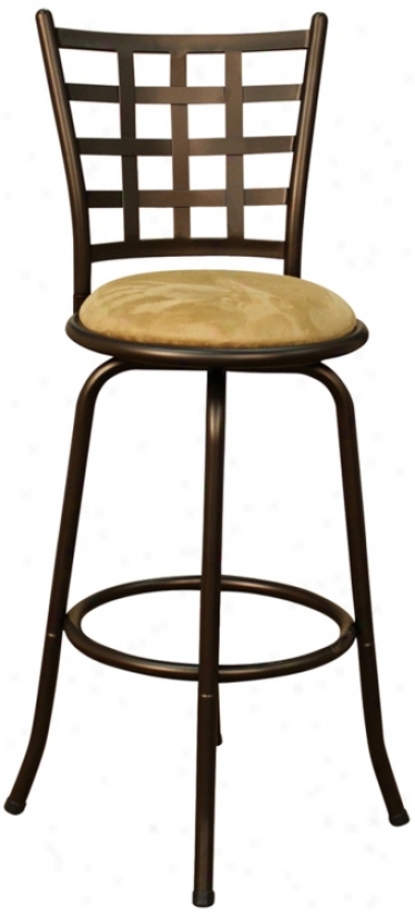 American Heritage Madera Topaz 24" Swivel Counter Stool (u5169)