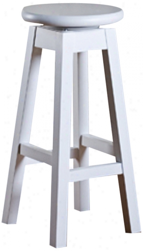 American Heritage Taylor White 30" High Bar Stool (n0990)