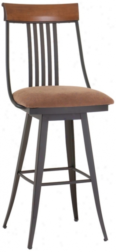 Amisco Kevin Toffee 30&qout; High Swivel Bar Stool (m9211)