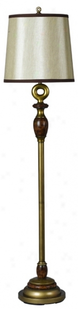 Antique Brass Finish 60" High Floor Lamp (k8021)