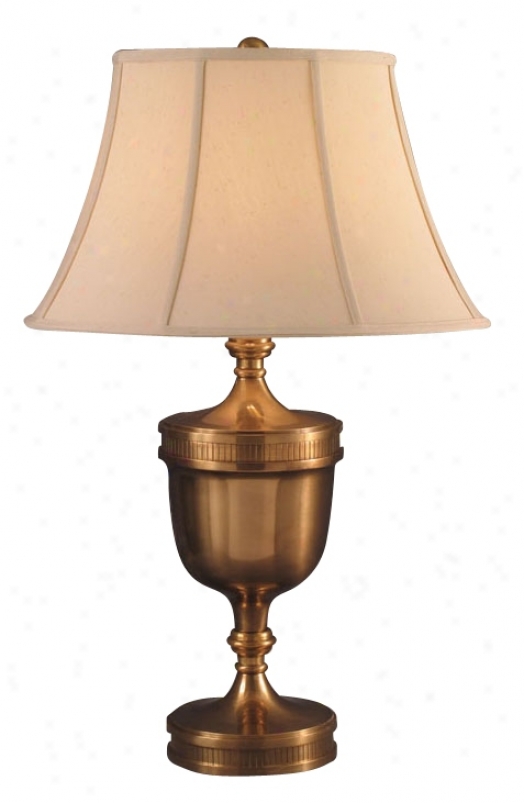 Antique Brass Trophy Urb Table Lamp (f3183)
