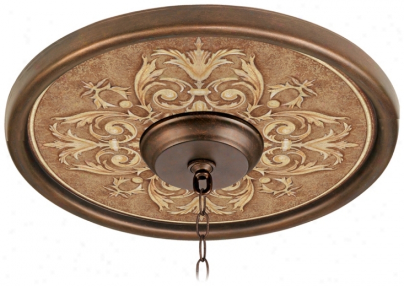 Antiquity Clay 16" Wide Bronze Finish Ceiling Medallion (02975-g7164)