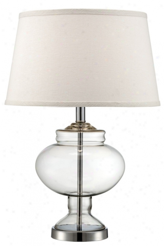 Apothecary Urn 24" Abstruse Clear Glass Table Lamp (v2847)