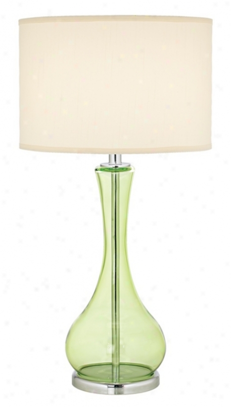 Appletini Green Glass Table Lamp (04129)