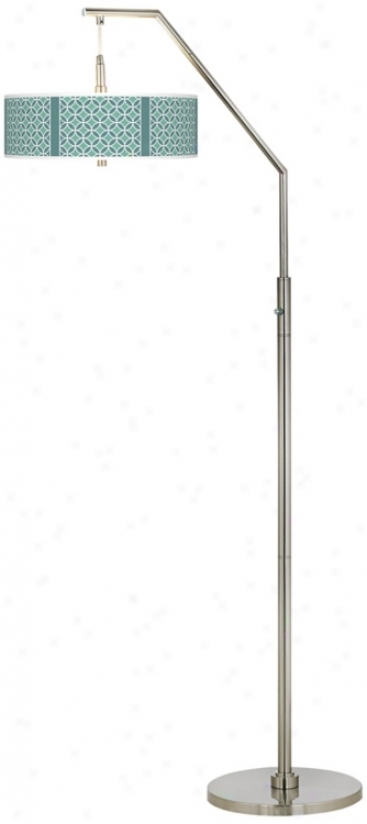 Aqau Rings Giclee Arc Floor Lamp (h5361-t0423)