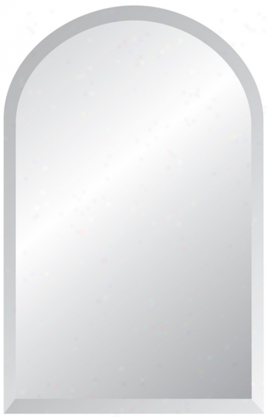 Arch Frameless Beveled 36" High Mirror (p1442)