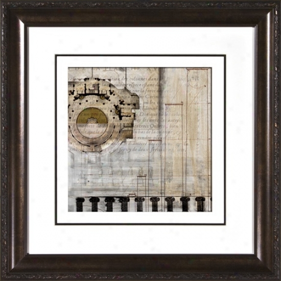 Architectural Details I Under Glass 19 /12" Square Wall Art (h1910)