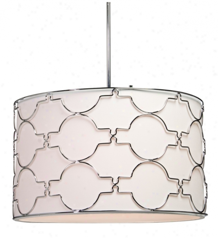 Artcraft Morocco 23" Wide Chrome Pendant Light (t2017)