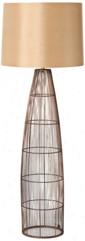 Arteriors Home Corbin Antkque Brass Telegraph Floor Lamp (w4228)