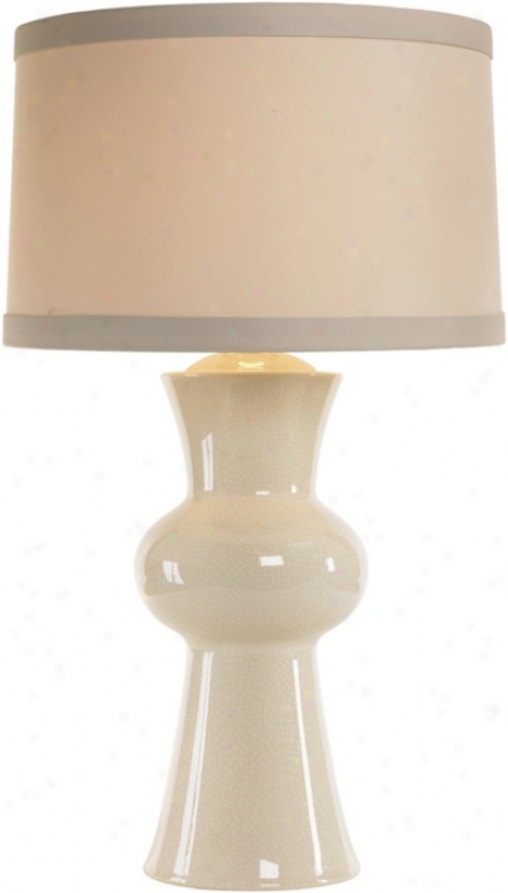 Arteriors Home Gordon Ivory Crackle Porcelain Table Lamp (k4716)