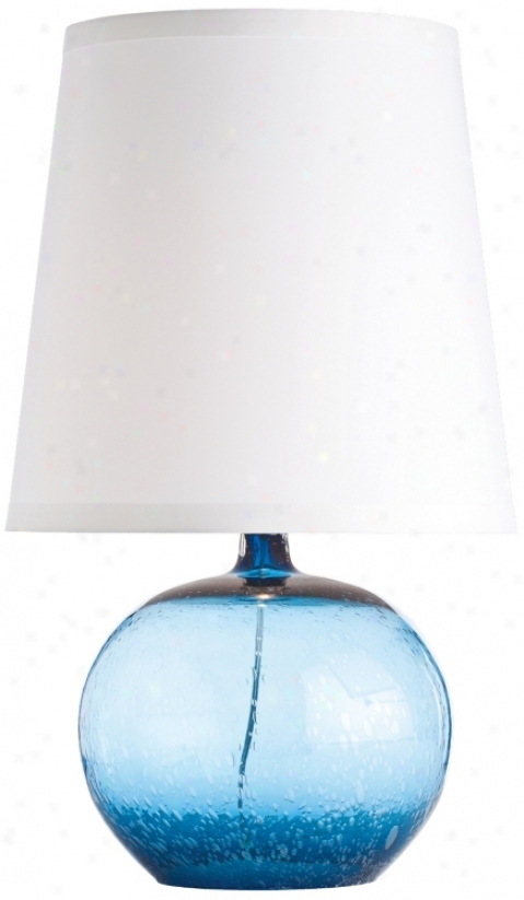 Arteriors Home Radko Pacific Blue Glass Buffet Lamp (v5103)