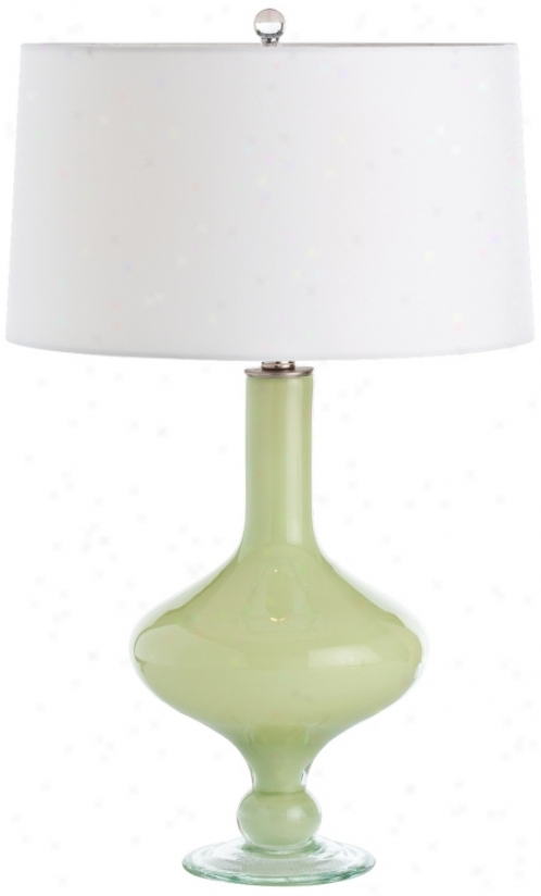 Arteriors Home Rory Key Lime Glass Table Lamp (v5092)