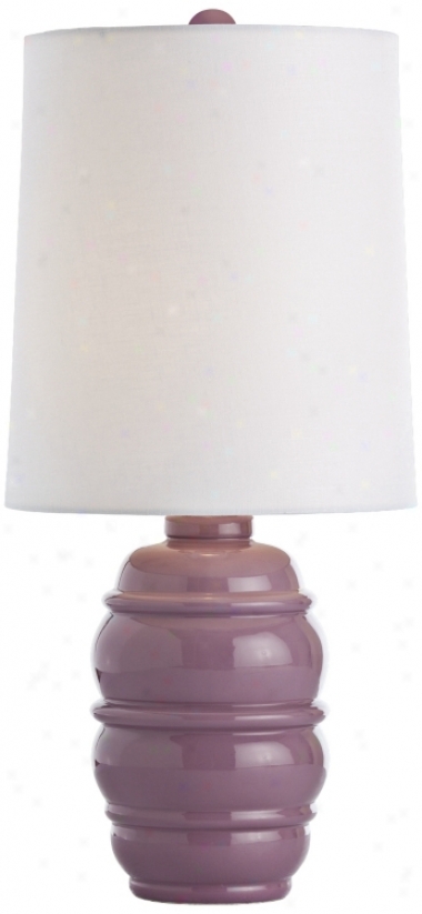 Arteriors Close Scout Violet Porcelain Table Lamp (v5405)