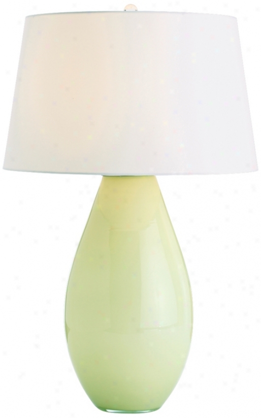 Arteriors Home Sonia Wedge Lime Glass Green Table Lamp (v5129)