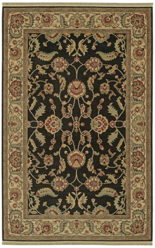 Ashara Collection Agra Black 10'x14' Karastan Area Rug (v4411)