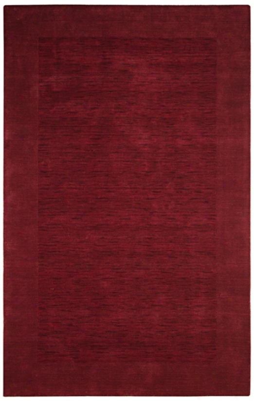 Auckland Collection Cabernet Red Wool 8'x10' Area Rug (k8233)