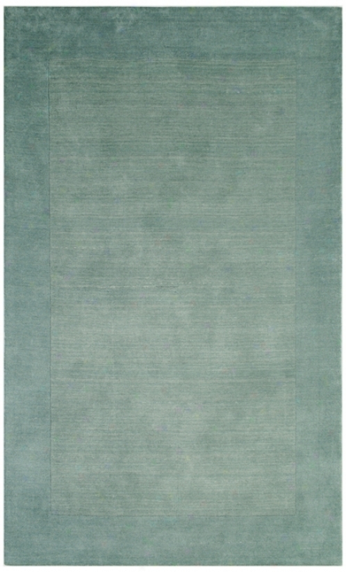 Auckland Collection Glacier Light Blue Wool 2'x3' Area Rug (k8244)