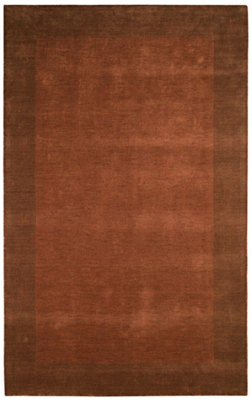 Auckland Accumulation SangriaT erracotta Wool 3'x5' Area Rug (k8240)