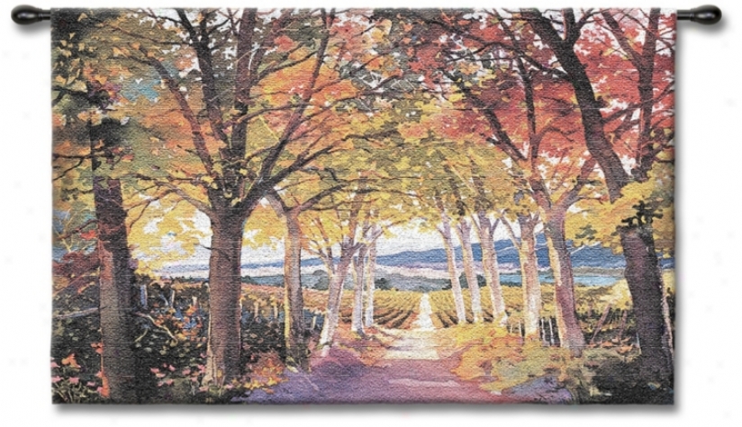 Autumn Afternoon 53" Wide Wall Tapestry (j8670)