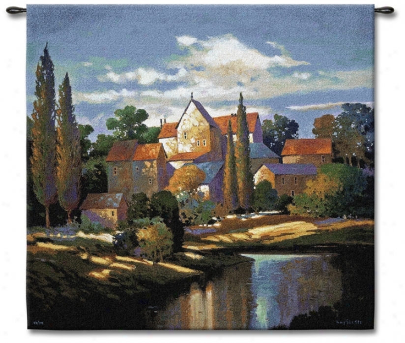 Autumn Chateau 53" Square Wall Tapestry (j8685)