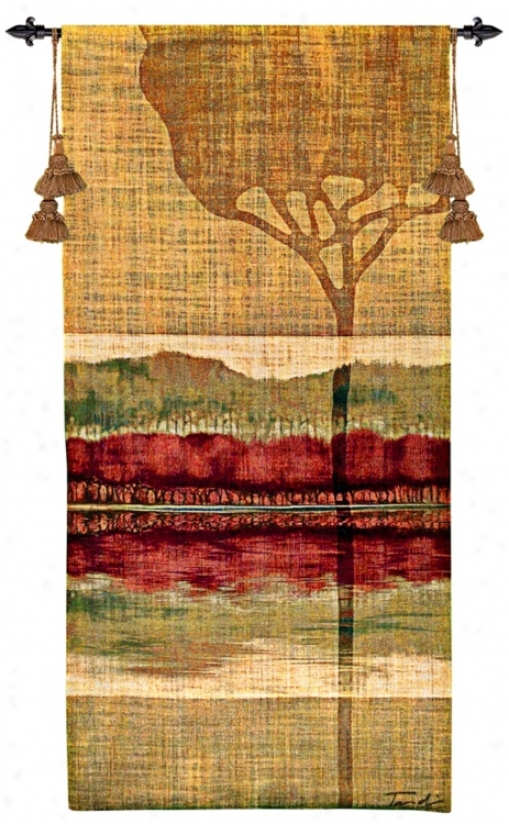 Fall Collage Ii 51&qjot; High Wall Hanging Tapestry (j9032)