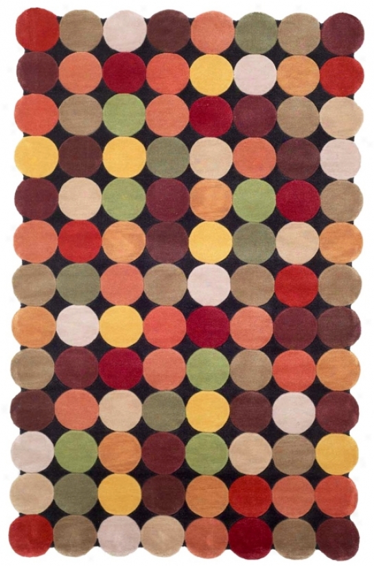 Autumn Pixels Collection Handmade Rug (h8538)