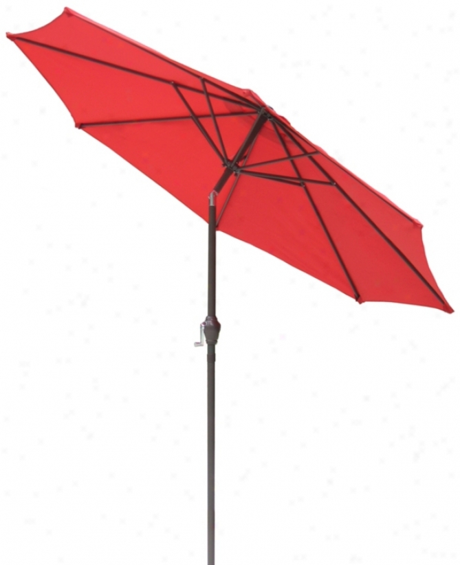 Autumn Red And Brown Steel Market Umbrella (t4737)