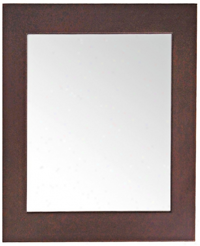 Avanity 22" Wide Dark Walnut Frame Wall Mirror (v4912)
