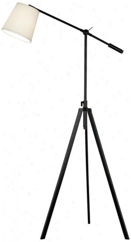 Axel Balance Arm Oil-rubbed Bronze Tripod Floor Lamp (h9534)