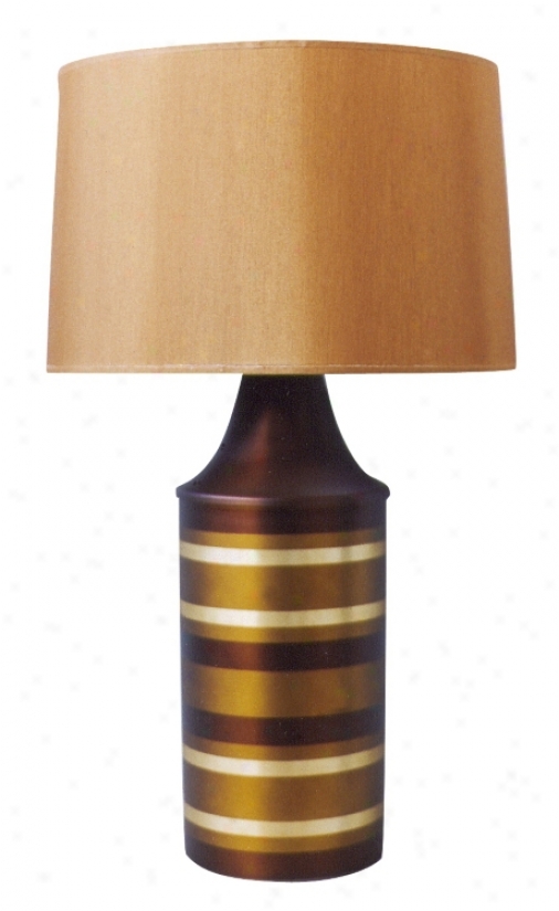 Babette Holland Gold Striped Apollo Table Lamp( 96947)