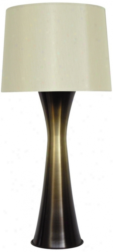 Babette Holland Skyscraper Golden Mocha Modern Buffet Lamp (v5255)