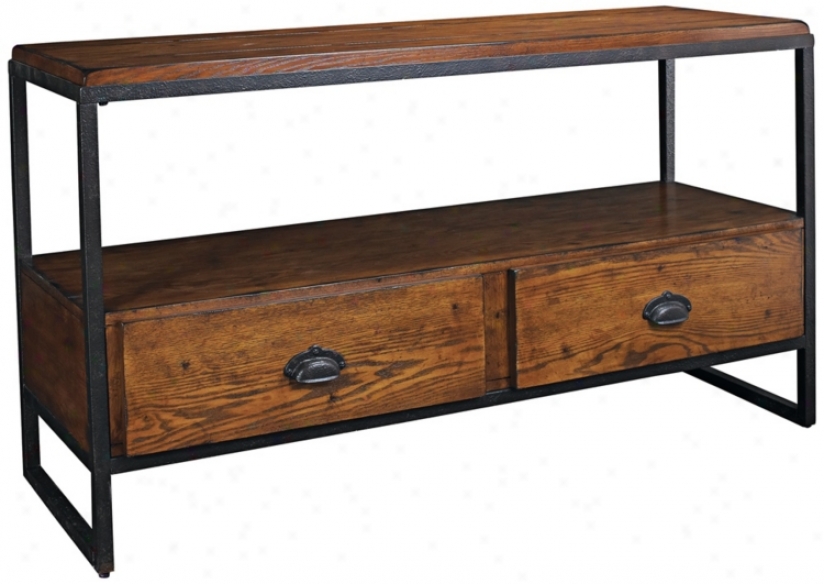 Baja Distressed Finish 54" Wide Entertainment Console (r1785)