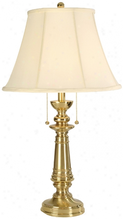 Bakarat Lighting Accumulation Satin Brass Table Lamp (06960)