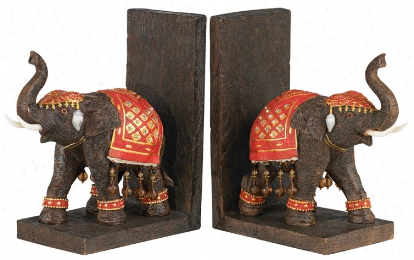 Bali Elephant Bookends (20182)