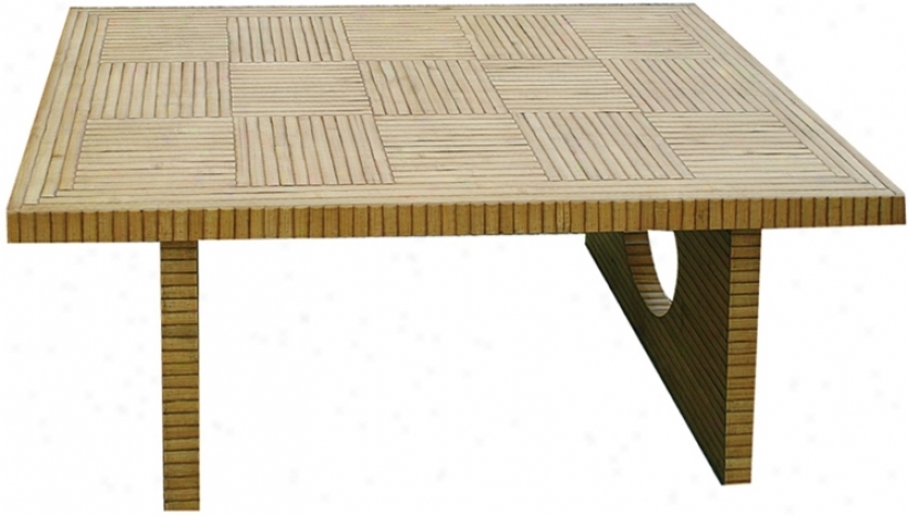 Bamboo Parquet Coffee Table (h2365)