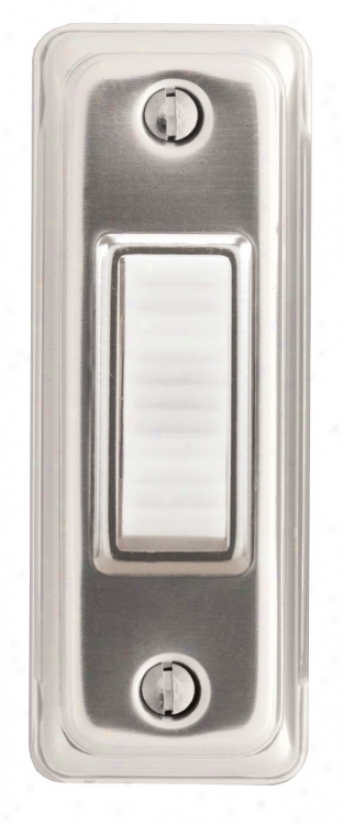 Basic Series Silver Lighted Doorbell uBton (k6292)
