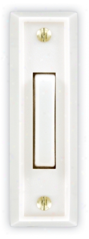 Basic Series White Finish With White Obstacle Doorbelo Button (k6306)