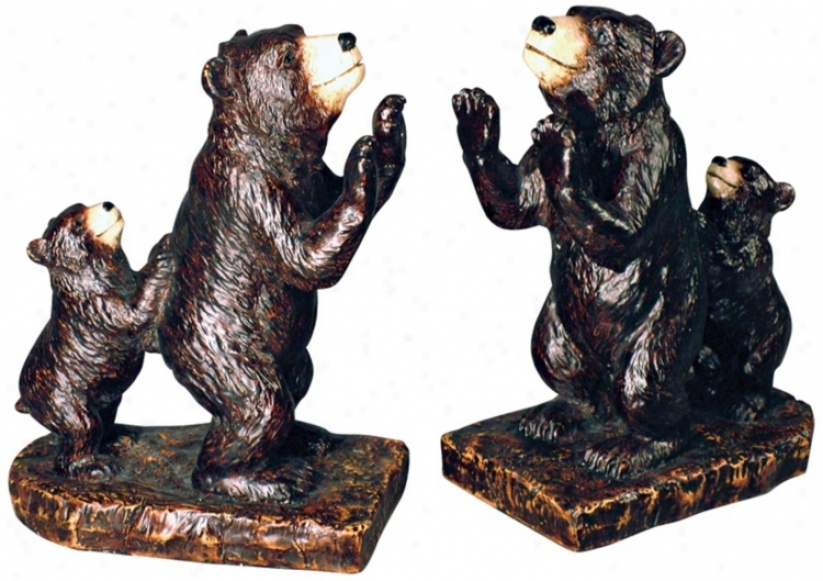 Bear Family Bookends (m1825)