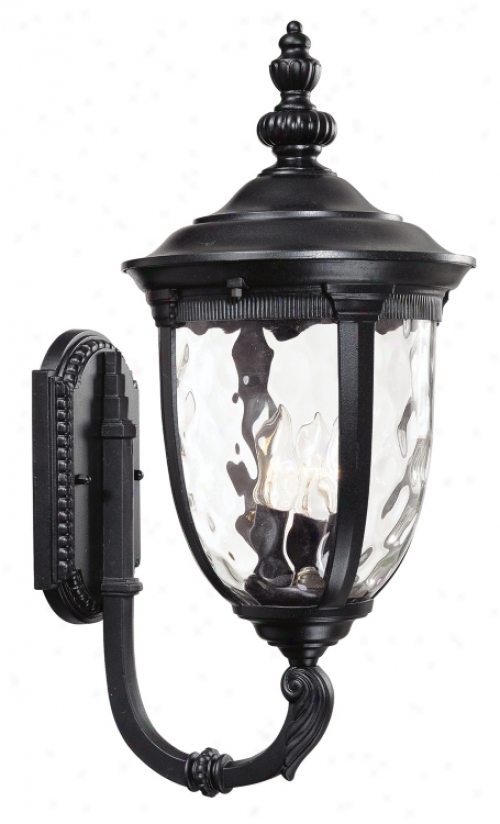 Bellagio&#8482; Collection 21" High Black Outdoor Wall Ligth (49291)