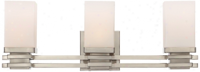 Bennett Collection Satin Nickel 22" Wide Bathriom Wall Light (u6153)