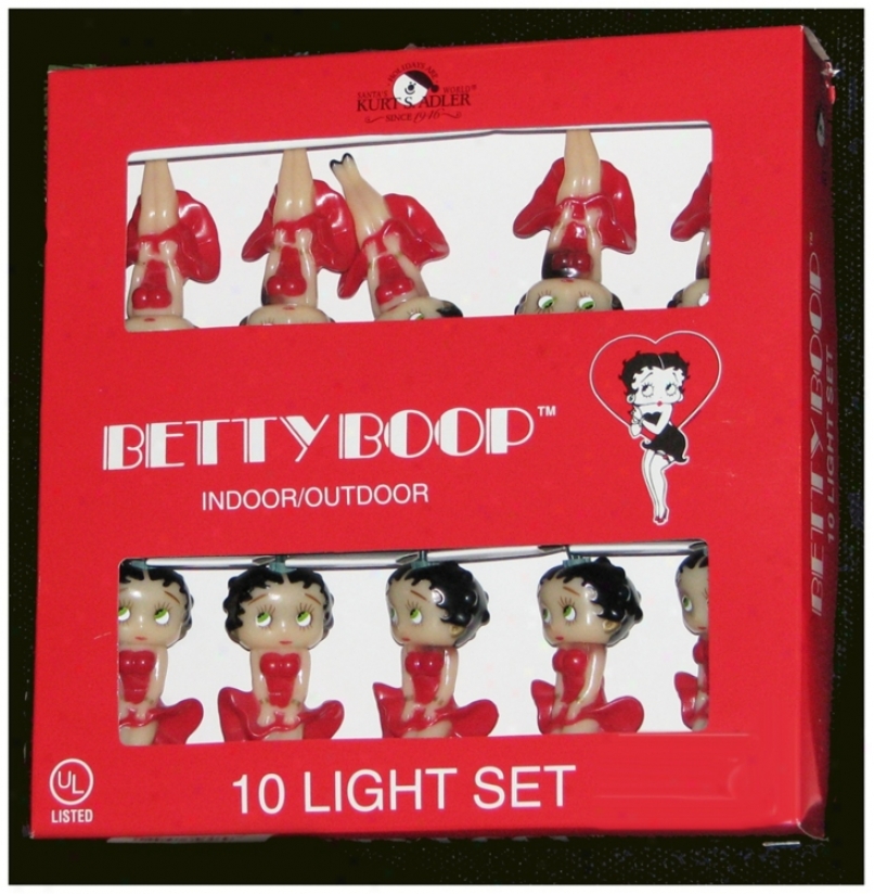 Betty Boop 10-light String Of Party Lights (n6342)