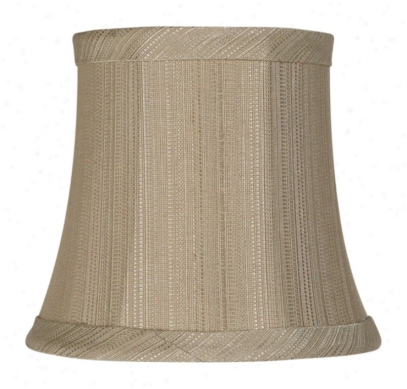 Bisciit Beige Manufactured cloth Lamp Shade 4x5.5x5 (clip-on) (r2504)
